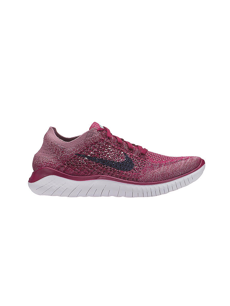 NIKE Damen Laufschuh Free RN Flyknit 2018 Raspberry Red White Teal Tint Blue Void